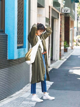 村田倫子さん（レディース・163cm）の秋コーディネート