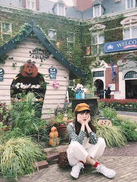 村田倫子さん（レディース・163cm）の秋コーディネート