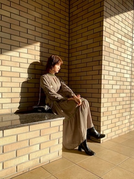 村田倫子さん（レディース・163cm）の秋コーディネート