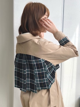 「idem（イデム）のアイテム（ジャケット/アウター）」を使った、村田倫子さん（レディース・163cm）の冬コーディネート