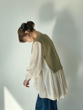 村田倫子さん(レディース・163cm)の冬コーディネート