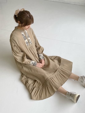 村田倫子さん（レディース・163cm）の冬コーディネート