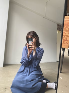 「idem（イデム）のアイテム」を使った、村田倫子さん（レディース・163cm）の春コーディネート