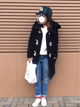 「LBC（エルビーシー）のアイテム（リング）」を使った、Ayako  さん（レディース・150cm）の冬コーディネート