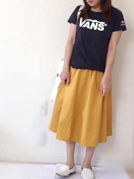 「ベルイエロー」｜「アイテム（その他）」を使った、Ayako  さん（レディース・150cm）の春コーディネート