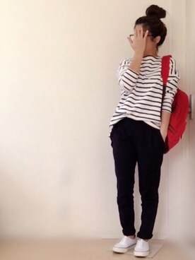 「ボーター」｜「アイテム（その他）」を使った、Ayako  さん（レディース・150cm）の冬コーディネート