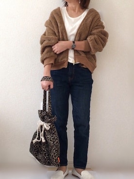 「Daniel Wellington（ダニエルウェリントン）の販売終了クラシックペティット アッシュフィールド32mm（アナログ腕時計）」を使った、Ayako  さん（レディース・150cm）の秋コーディネート