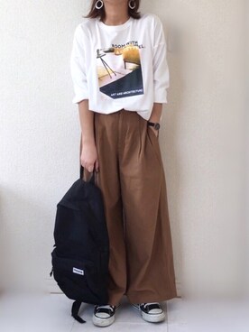 「Daniel Wellington（ダニエルウェリントン）の販売終了クラシックペティット アッシュフィールド32mm（アナログ腕時計）」を使った、Ayako  さん（レディース・150cm）の春コーディネート