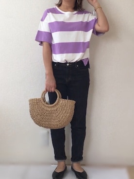 「zozoデニム」｜「アイテム（その他シューズ）」を使った、Ayako  さん（レディース・150cm）の夏コーディネート