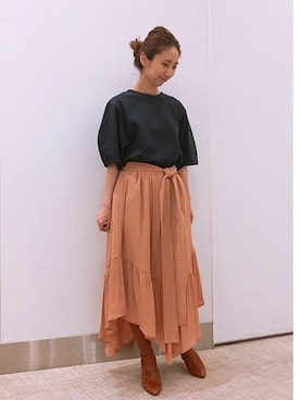 「STAIR（ステア）のアイテム」を使った、naokoさん（レディース・158cm）の夏コーディネート