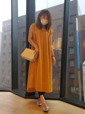 「RAW FUDGE（ローファッジ）のアイテム」を使った、真理さん（レディース・158cm）の夏コーディネート