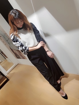 「RAW FUDGE（ローファッジ）のアイテム」を使った、真理さん（レディース・158cm）の夏コーディネート