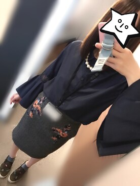「stradivarius（ストラディバリウス）のアイテム（スリッポン）」を使った、らいこさん（レディース・160cm）の春コーディネート