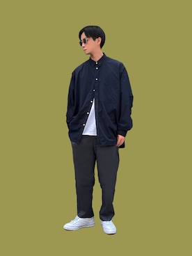 「is-ness（イズネス）のアイテム（パンツ）」を使った、Saunajin™さん（メンズ・175cm）の春コーディネート