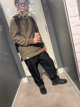「PULL&BEAR（プルアンドベア）のアイテム（トップス）」を使った、まちるさん（メンズ・161cm）の秋コーディネート