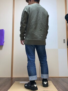 「PULL&BEAR（プルアンドベア）のアイテム（トップス）」を使った、まちるさん（メンズ・161cm）の秋コーディネート
