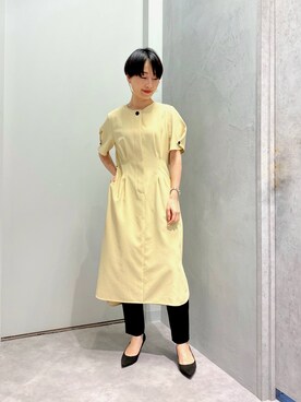 スタイルアップワンピースを使った人気ファッションコーディネート Wear