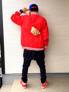 「BEN DAVIS/PROJECT LINE（ベンデイビスプロジェクトライン）のアイテム」を使った、IHSOTASさん（メンズ・170cm）の冬コーディネート