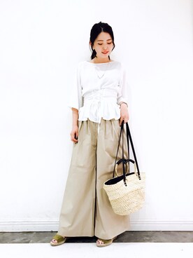 「KBF+」｜「アイテム（その他シューズ）」を使った、kameさん（レディース・158cm）の春コーディネート