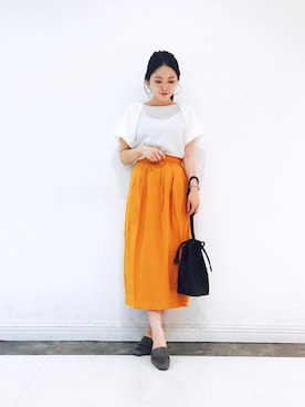 「KBF+」｜「アイテム（その他シューズ）」を使った、kameさん（レディース・158cm）の夏コーディネート