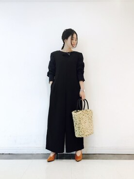 「KBF+」｜「アイテム（オールインワン・サロペット）」を使った、kameさん（レディース・158cm）の秋コーディネート