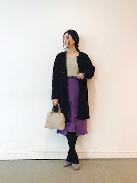 「KBF+」｜「アイテム（その他アウター）」を使った、kameさん（レディース・158cm）の秋コーディネート