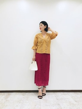 「KBF+」｜「アイテム（その他）」を使った、kameさん（レディース・158cm）の春コーディネート