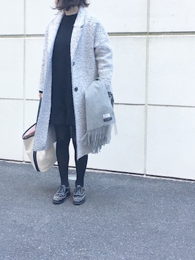 「クリスマス」｜「アイテム（つなぎ/オールインワン）」を使った、KIKIさん（レディース・157cm）の冬コーディネート