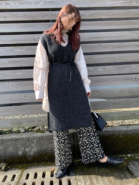 「JEANASIS（ジーナシス）のアイテム（バレエシューズ）」を使った、rinkさん（レディース・162cm）の秋コーディネート