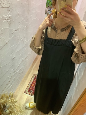 「FIL DE FER（フィルデフェール）のアイテム（ワンピース/ドレス）」を使った、SHOKOさん（レディース・158cm）の春コーディネート