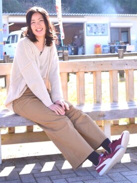 「チチカカ」｜「アイテム（その他アンダーウェア/インナー）」を使った、まぁちさん（レディース・165cm）の冬コーディネート