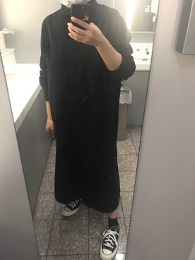 「apres jour mignon（アプレジュールミニョン）のアイテム（シャツワンピース）」を使った、iii.mさん（レディース・158cm）の春コーディネート