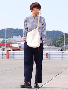 「CONVERSE（コンバース）のアイテム（バッグ）」を使った、Ryotaさん（メンズ・176cm）の春コーディネート