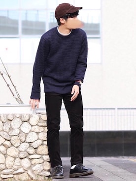 「KOMONO.（コモノ）のアイテム」を使った、Ryotaさん（メンズ・176cm）の冬コーディネート