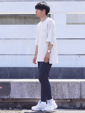 「FILA（フィラ）のアイテム（スニーカー）」を使った、Ryotaさん（メンズ・176cm）の夏コーディネート