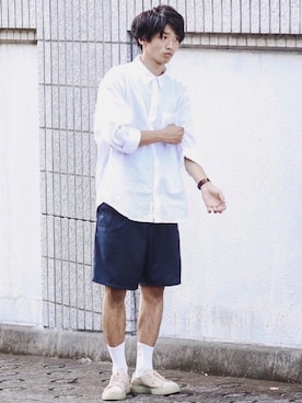 「アイテム（ソックス/靴下）」を使った、Ryotaさん（メンズ・176cm・20代）の夏コーディネート