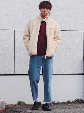 「UNIQLO（ユニクロ）のアイテム（スウェット）」を使った、Ryotaさん（メンズ・176cm）の秋コーディネート