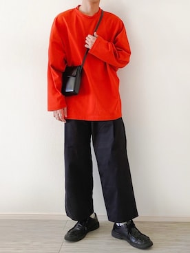 「shiki tokyo（シキトウキョウ）のアイテム（パンツ）」を使った、Ryotaさん（メンズ・176cm）の春コーディネート
