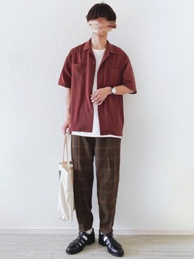 「RAGEBLUE（レイジブルー）のアイテム（トートバッグ）」を使った、Ryotaさん（メンズ・176cm）の春コーディネート