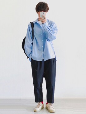 「RYO TAKASHIMA（リョウタカシマ）のアイテム」を使った、Ryotaさん（メンズ・176cm）の春コーディネート