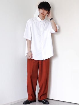 「MONKEY TIME（モンキータイム）のアイテム（パンツ）」を使った、Ryotaさん（メンズ・176cm）の夏コーディネート