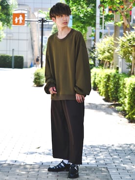 「epnok（エプノック）のアイテム（スウェット）」を使った、Ryotaさん（メンズ・176cm）の秋コーディネート