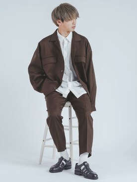 「epnok（エプノック）のアイテム（ジャケット/アウター）」を使った、Ryotaさん（メンズ・176cm）の秋コーディネート