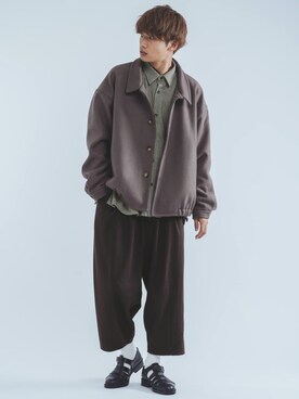 「epnok（エプノック）のアイテム（ジャケット/アウター）」を使った、Ryotaさん（メンズ・176cm）の秋コーディネート