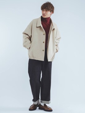 「epnok（エプノック）のアイテム（ジャケット/アウター）」を使った、Ryotaさん（メンズ・176cm）の秋コーディネート
