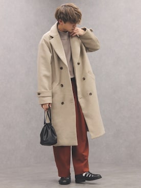 「DEVICE（デバイス）のアイテム」を使った、Ryotaさん（メンズ・176cm）の冬コーディネート