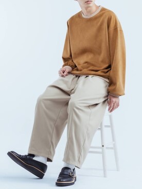 「epnok（エプノック）のアイテム（スウェット）」を使った、Ryotaさん（メンズ・176cm）の冬コーディネート