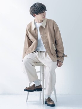 「epnok（エプノック）のアイテム（ジャケット/アウター）」を使った、Ryotaさん（メンズ・176cm）の春コーディネート
