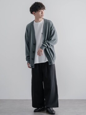 「ニットカーディガン」｜Ryotaさん（メンズ・176cm・20代）の春コーディネート