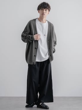 「ニットカーディガン」｜Ryotaさん（メンズ・176cm・20代）の春コーディネート
